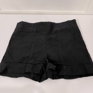 Black Shorts with Gold Zipper Small